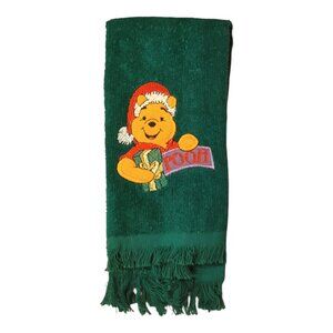 Franco Disney Winnie the Pooh Christmas Hand Towel Cotton Excellent Condition